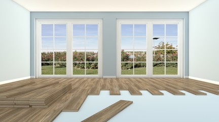 Fototapeta premium modern parquet
