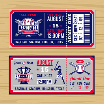 Baseball Ticket Template Images – Browse 331 Stock Photos, Vectors, and  Video