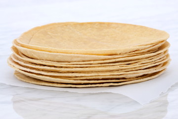 Delicious mexican corn tortillas