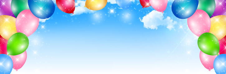 風船 カラフル 空 背景 Wall Mural Wallpaper Murals J Boy