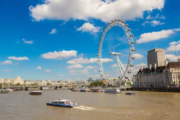 Wandcirkels plexiglas London eye, large Ferris wheel, London © Sergii Figurnyi