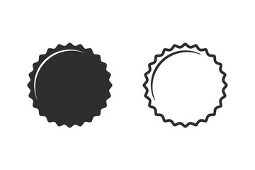 Bottle cap - vector icon.