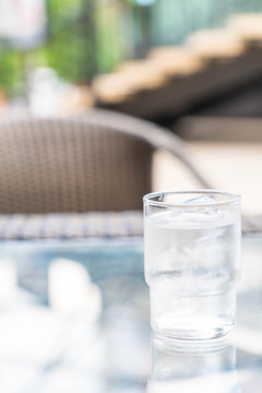 a glass of water on table