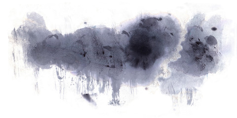 Watercolor abstract cloud