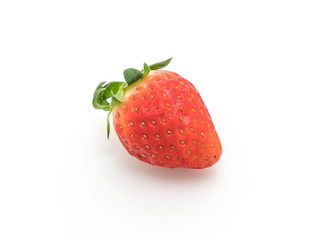 fresh strawberry on white