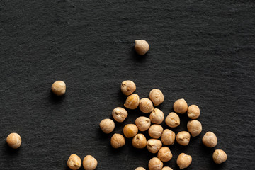 Macro shot of soybeans