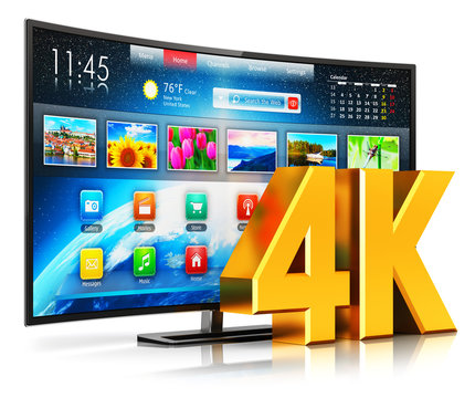 4K UltraHD curved smart TV