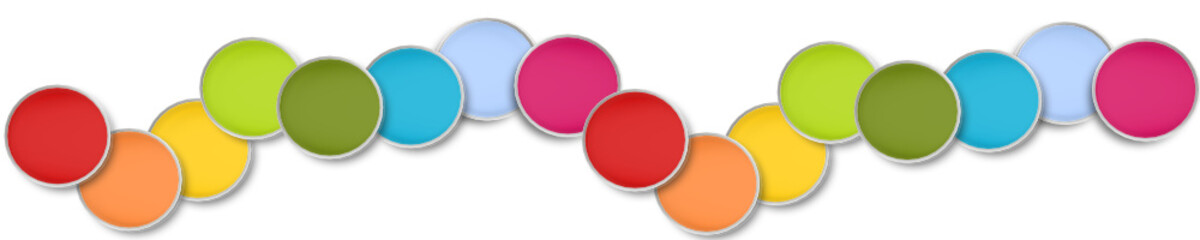 Kreis Band Banner Rund Regenbogen Bunt Farbig