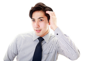 笑顔のビジネスマン
