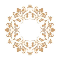 Circular baroque pattern