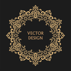 Circular baroque pattern