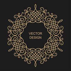 Monogram line vintage frame