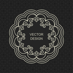 Monogram line vintage frame