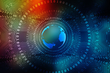 globe internet connecting, technology background