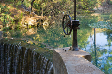 Dam in 7 Springs, Rhodes, Greece