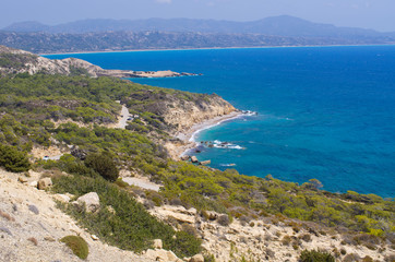 Coast of Rhodes island, Greece