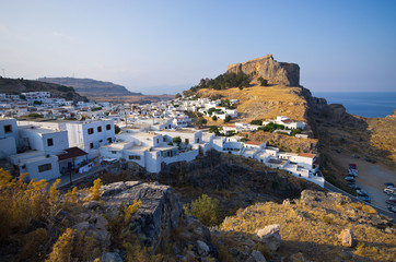Fototapeta na wymiar Lindos town, Rhodes island, Greece