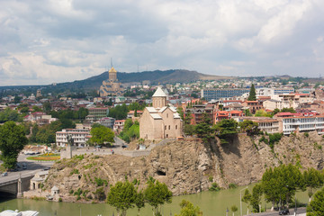 Top view of Tbilisi. Tbilisi is the capital of Georgia