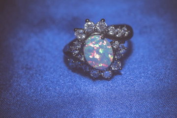 White Opal Ring Filtered