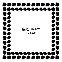 Black and white abstract frame