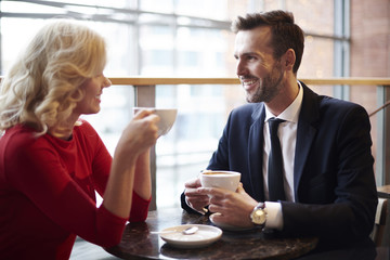 Taking her out to the coffee shop