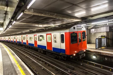 Deurstickers London Underground Tube Station © Sergii Figurnyi