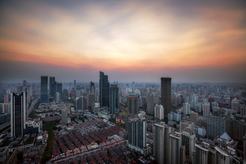 Fototapeta na wymiar Shanghai Central business district 