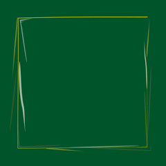 рамка из веток ивы на зеленом фоне, векторная иллюстрация