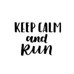 Vector handwritten lettering about sport and motivation. Black ink hand drawn quotes about running and healthy lifestyle. Phrases for your design and inspiration.