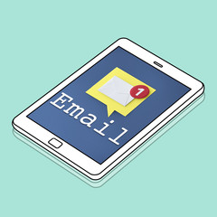 Email Conversation New Message Concept