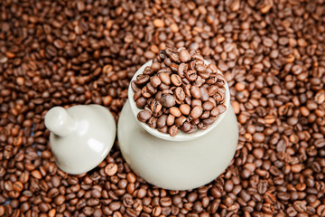 A lot of coffee beans.