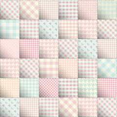 Pink sweet patchwork