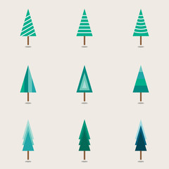 Christmas Trees Vector