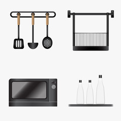 Kitchen Icons , symbols Vector.