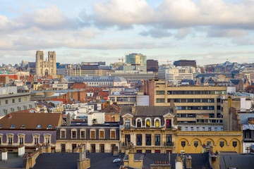view of the city and cathedrale
