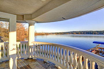 Amazing view of Lake Washington from upper balcony