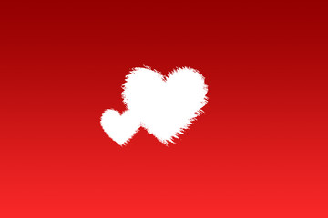 red heart; love abstract