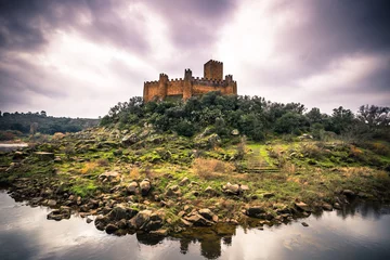 Photo sur Plexiglas Château January 04, 2017: Panoramic view of the medieval castle of Almou