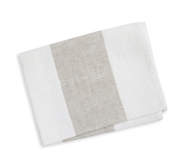 Cotton kitchen napkin isolated on white background