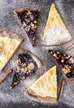 Traditional homemade cake - frgal, from Wallachia (Valassko) region, east part of Moravia, Czech Republic