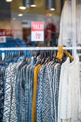 Clearance sale in discount with a selection of fashion for women