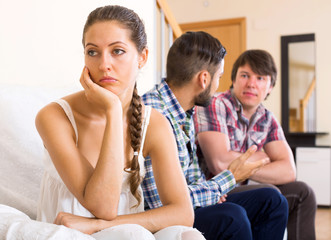 Quarrel among adult partners