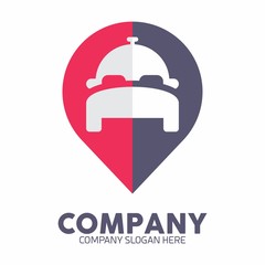 Bed & Breakfast logo icon vector template