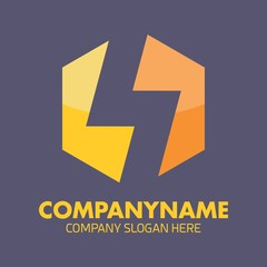 Electric logo icon vector template