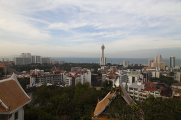 View of the city from above