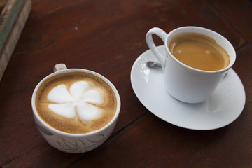 Cup of coffee on a table