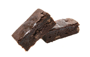 Chocolate Brownie isolated