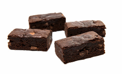 Chocolate Brownie isolated