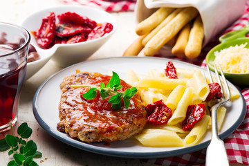 Pork Cutlets in Pizzaiola Sauce.