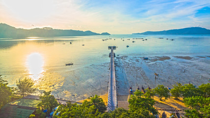 Obraz premium Palai pier close to Chalong pier